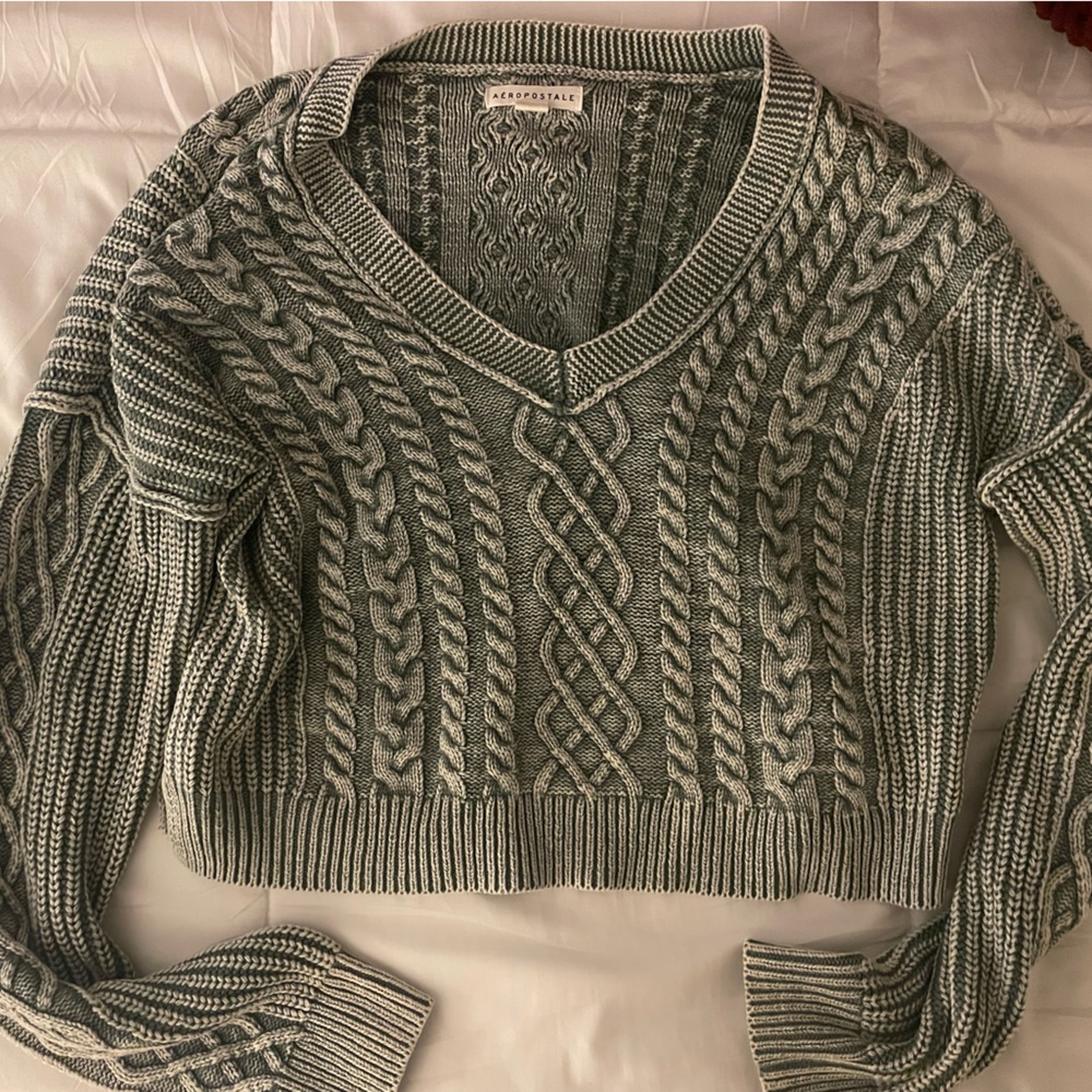 Aéropostale Sweater green- SIZE M